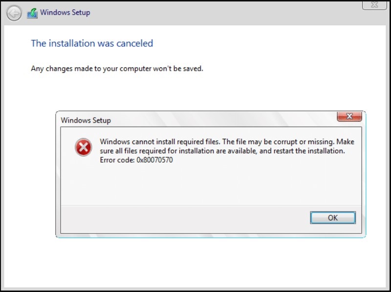 Best Methods To Fix Windows Cannot Install Required Files Blogcadre