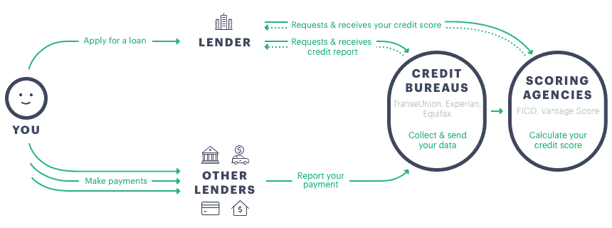 How is credit score calculated?