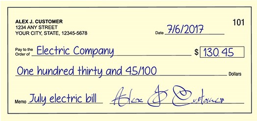 How to correctly write a check