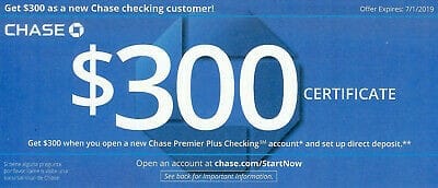 chase $300 bonus