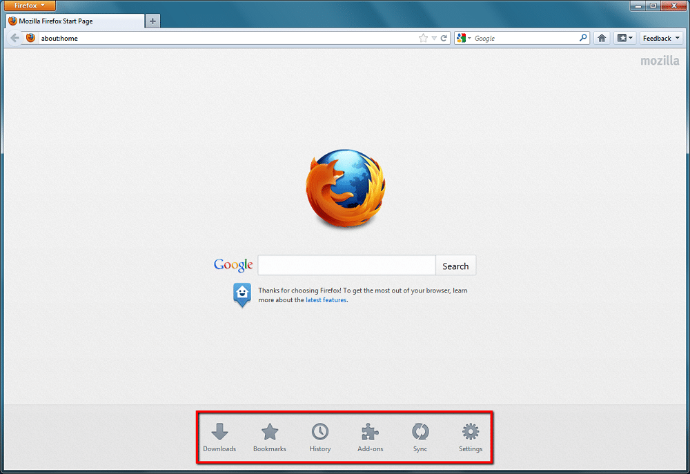 Firefox Built-in Search Engine