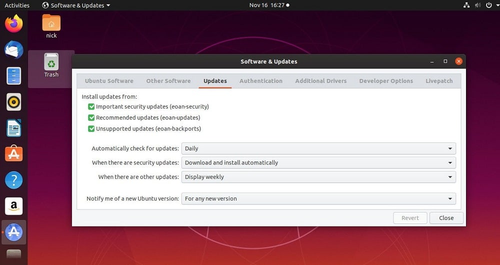 ubuntu apt software update