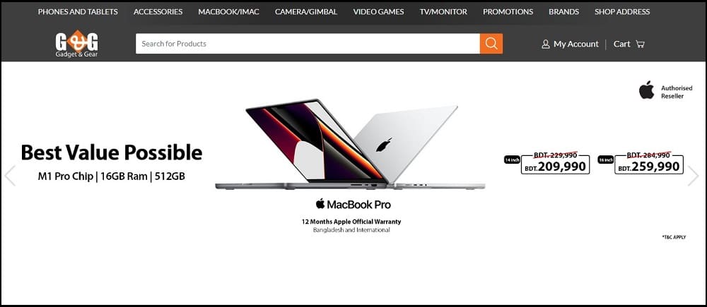 Gadgets and Gears Homepage