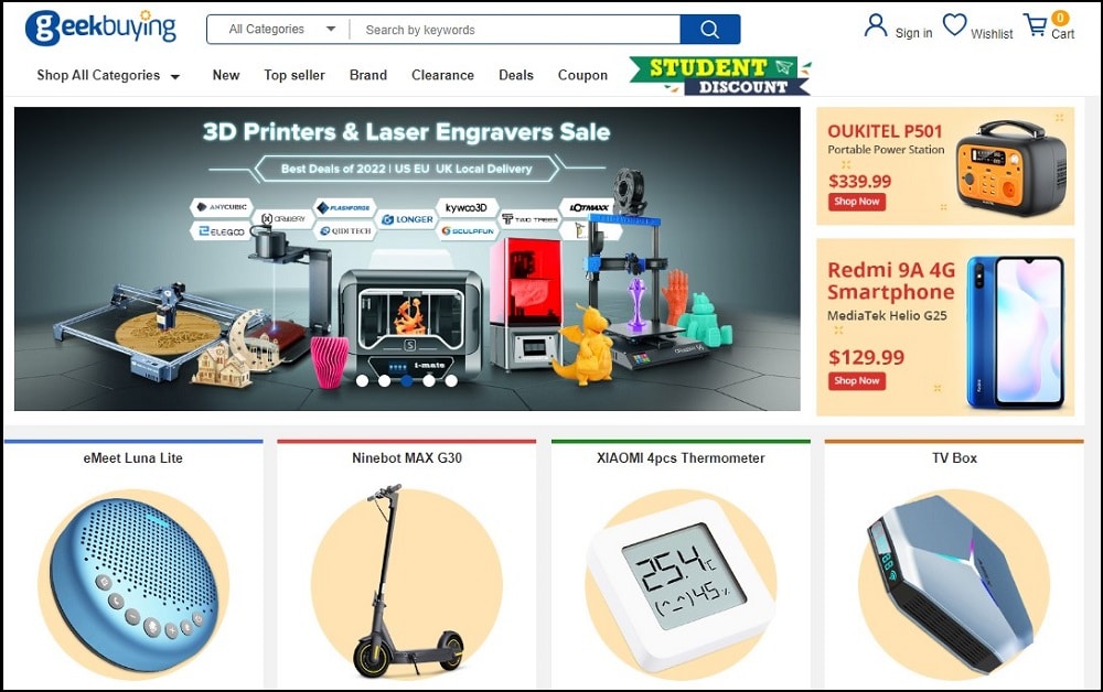 Geek Buying Homepage