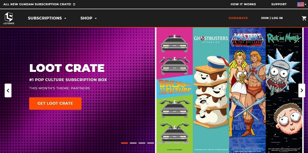 Look Crate Homepage