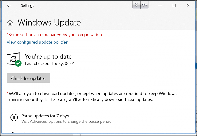 Checking Whether or Not Windows is Up to Date