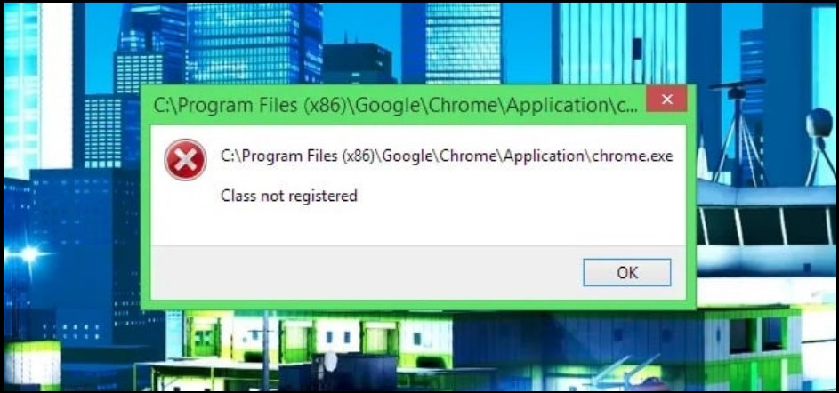 Class Not Registered Error and explorer exe on Windows PC