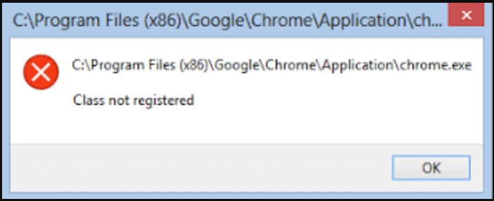 Many Types of “Class Not Registered” Errors