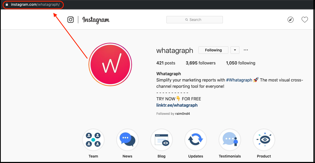 Instagram URL