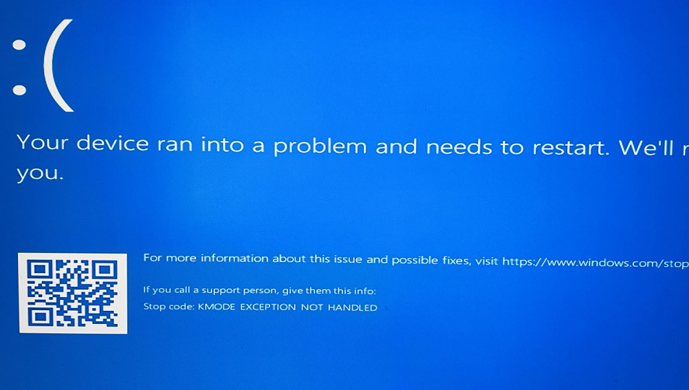 KMode Exception Not Handled