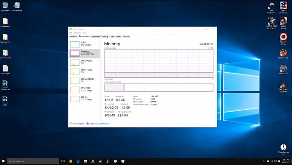 Making Adjustments to Fix High Memory Usage on Windows 10