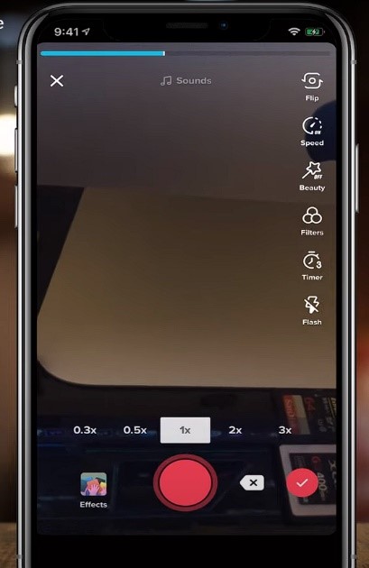 Check icon found in the bottom right corner of the screen