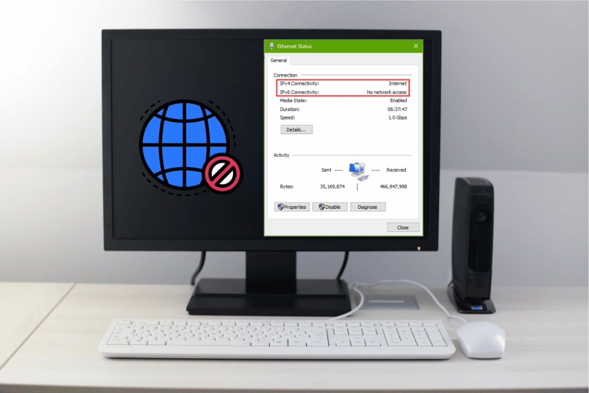 IPv6 No Network Access