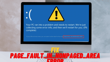 PAGE_FAULT_IN_NONPAGED_AREA Error