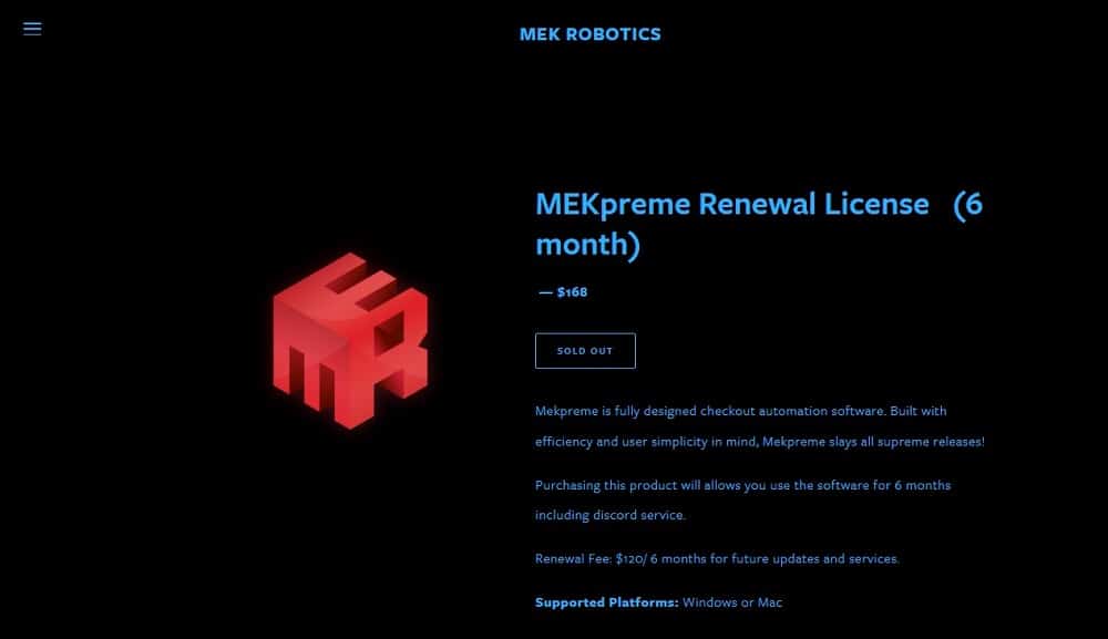 MEKpreme Homepage