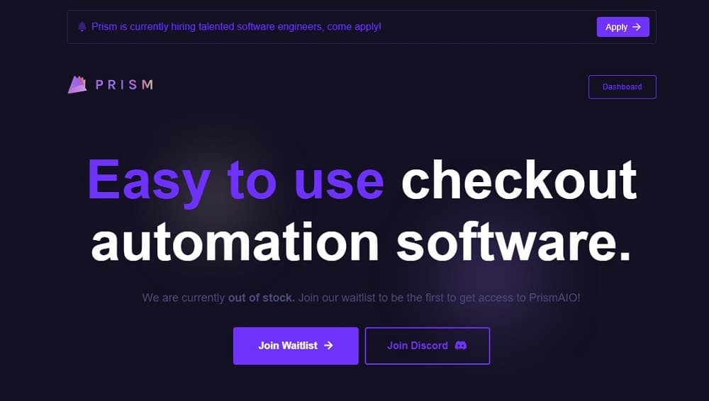 PrismAIO Homepage