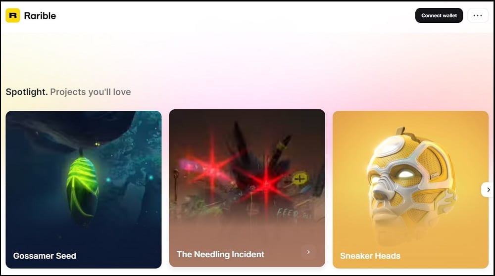 Rarible Homepage