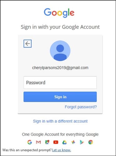 Add your new Gmail address