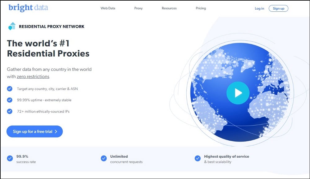 Bright Data for Residential Proxies