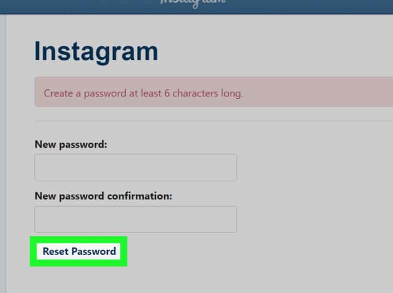 Verification and reset password