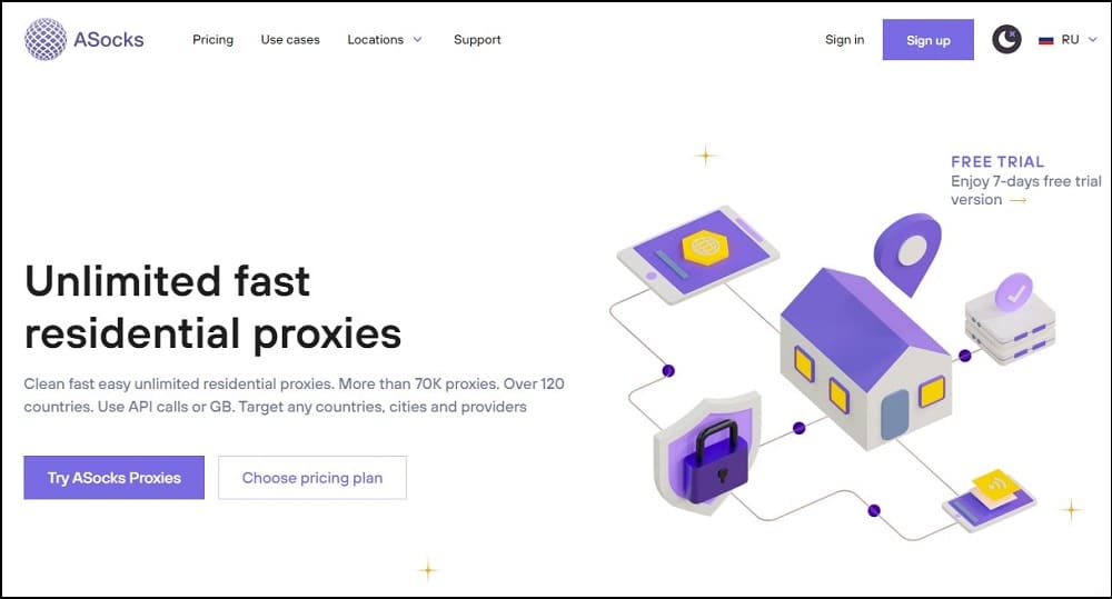 Asocks Homepage