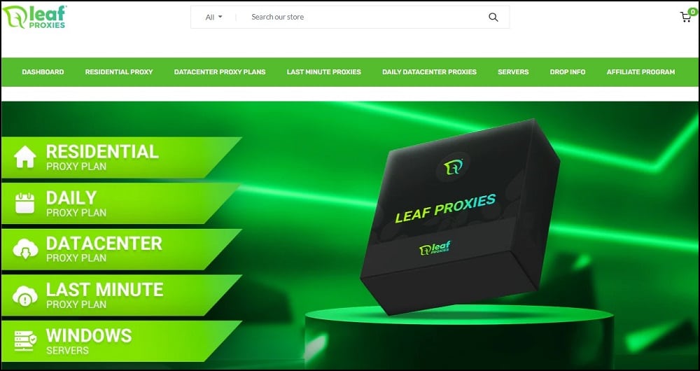Leaf Proxies Homepage