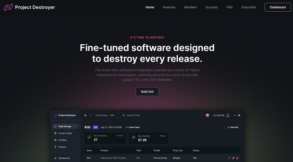 Project Destroyer overview