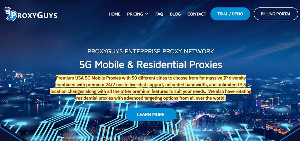 ProxyGuys Homepage