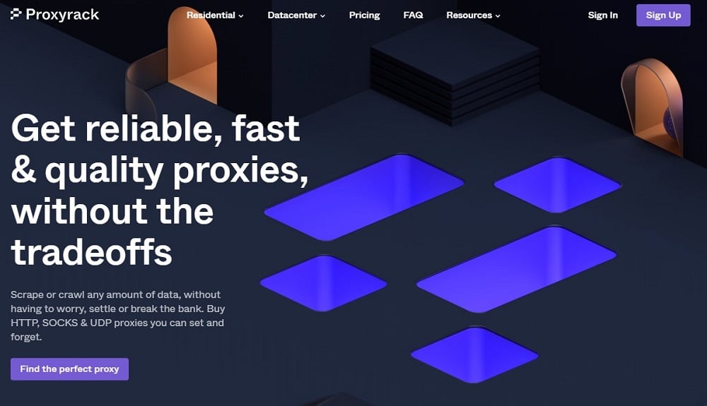 Proxyrack Homepage