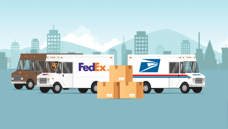 USPS, FedEx, and UPS